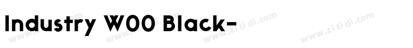 Industry W00 Black字体转换